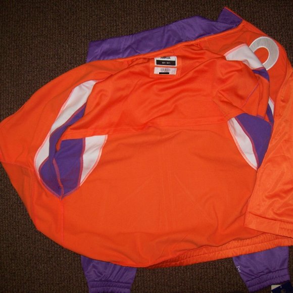 CLEMSON TIGERS NCAA STARTER Full Zip TRACK Jacket with Sewn C Logo M L XL 2X - Picture 9 of 13